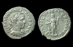 Elagabalus, Denarius, Sacrificing as Syrian Priest reverse SOLD!